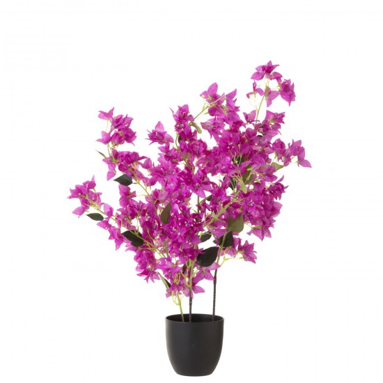 J-Line J Line plantes en pot Jolipa Fleur Cerisier Pot Artificiel Violet.