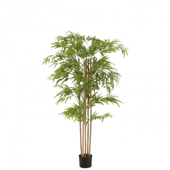 J-Line J Line arbres decos Jolipa Bambou Pot Artificiel Vert.