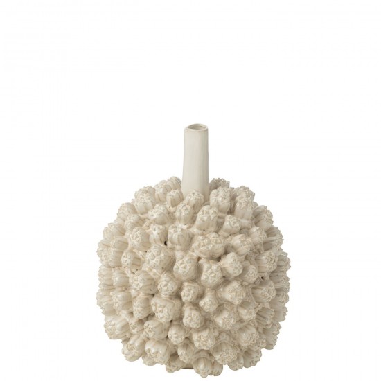 J-Line J Line vases Jolipa Vase Saki Ceramique Blanc Large.