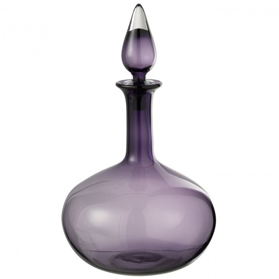 J-Line J Line bouteilles Jolipa Vase Bouchon Bouteille Verre Mauve.