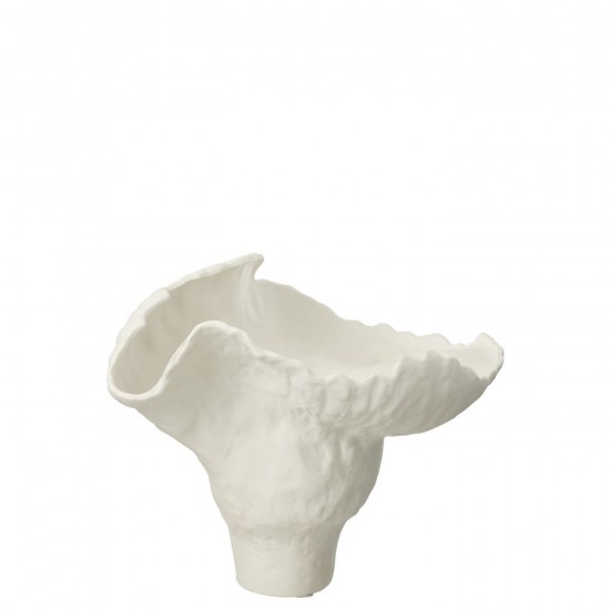 J-Line J Line Grands vases Grand vase Vases hauts Vase haut. Jolipa Vase Corolla Large Ceramique Blanc.