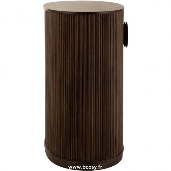 J-Line armoires avec portes et tirroirs Jolipa Jline Armoire Reyi Bois De Manguier Brun Fonce