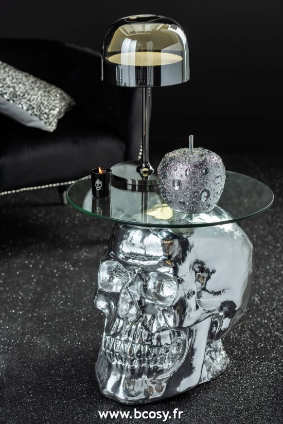 J-Line Éclairage Armatures Luminaires D'intérieur Pieds De Lampe Avec Abat Jour Lampes De Table Lampe De Table Topja Verre Metal Argent