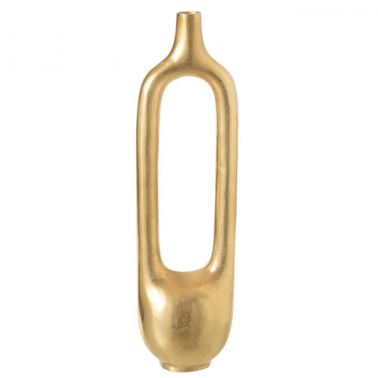 J-Line J Line Grands vases Grand vase Vases hauts Vase haut. Jolipa Vase Interieur Creux Aluminium Doré Large.