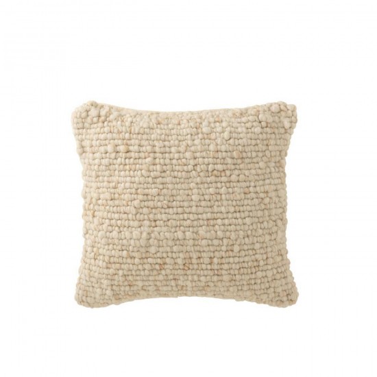 J-Line J Line coussins Jolipa Coussin Tissé Polyester Écru.