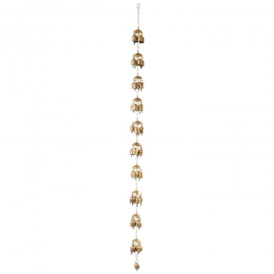 J-Line J Line pendeloques Jolipa Suspension Cloches Fer Doré.