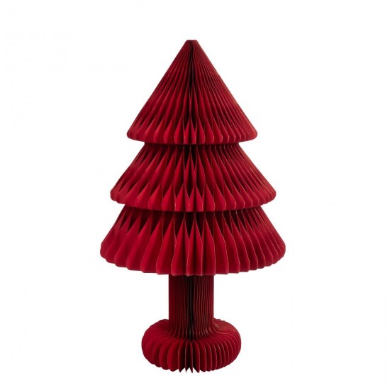 J-Line J Line arbres sapins de noel sur pied Jolipa Sapin De Noël Pliable Papier Rouge Noël Large.