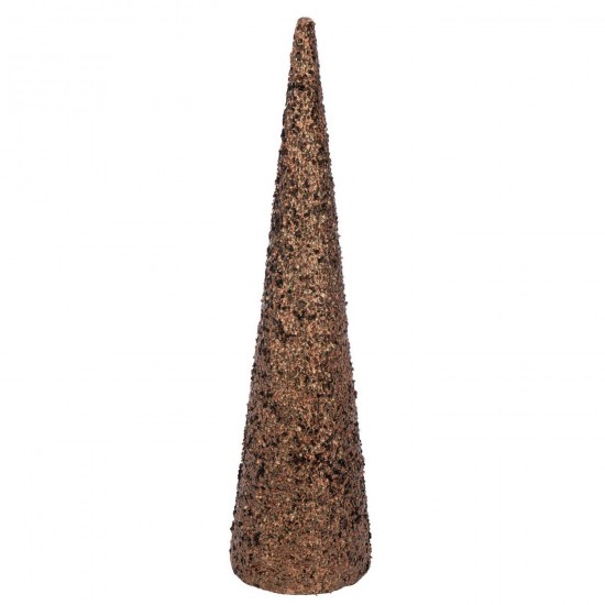 J-Line J Line cones de noel Jolipa Cône Sequins Mousse Marron Foncé Large.