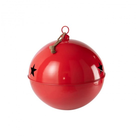 J-Line J Line boules de noel Jolipa Boule De Noël Brillant Balle Fer Rouge Extra Large.