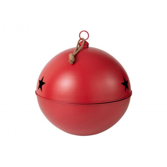 J-Line J Line boules de noel Jolipa Boule De Noël Mat Balle Fer Rouge Extra Large.