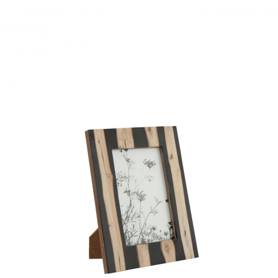 J-Line J Line Cadre photo simple Cadres photo simple Jolipa Cadre Photo Mdf Noir Doré Small.