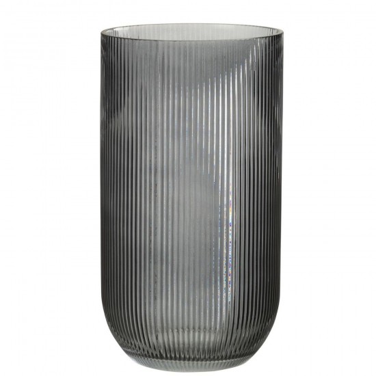 J-Line J Line vases Jolipa Vase Ligné Verre Noir Large.