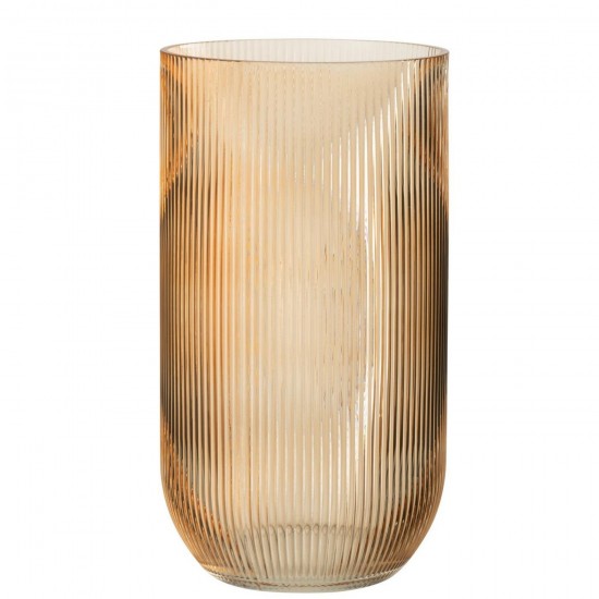 J-Line J Line vases Jolipa Vase Ligné Verre Caramel Large.