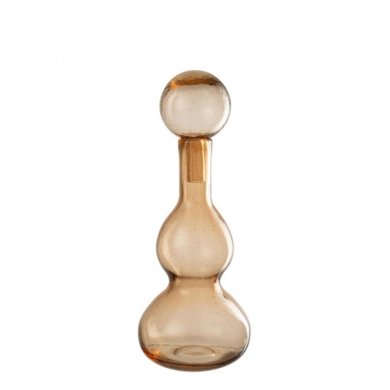 J-Line J Line bouteilles Jolipa Flacon Bouchon Carol Verre Caramel Small.