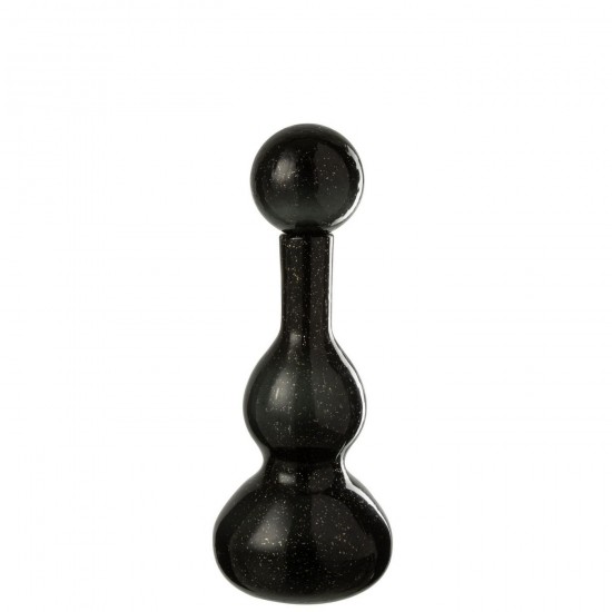 J-Line J Line bouteilles Jolipa Flacon Bouchon Carol Verre Noir Small.