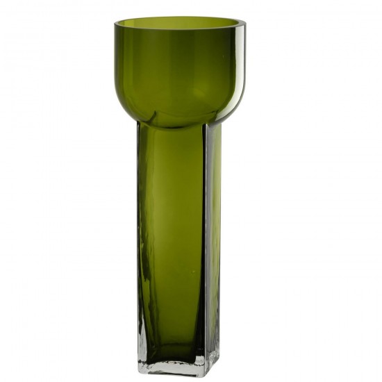 J-Line J Line Grands vases Grand vase Vases hauts Vase haut. Jolipa Vase Carol Verre Vert Olive Large.