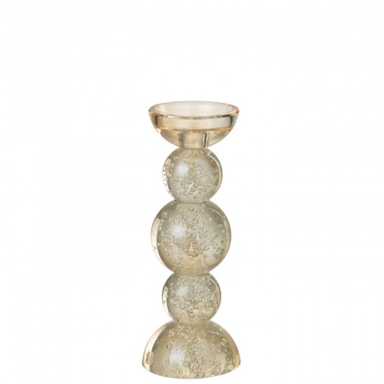 J-Line J Line Porte bougies Porte bougies Jolipa Chandelier Verre Champagne Small.