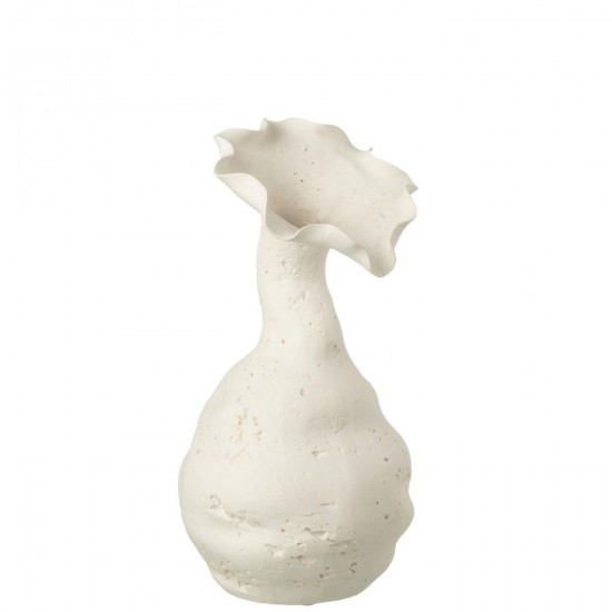 J-Line J Line Grands vases Grand vase Vases hauts Vase haut. Jolipa Vase Helix Céramique Blanc Large.