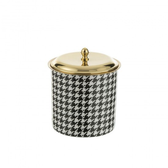 J-Line J Line seaux à glace champagne Jolipa Seau À Glace Pied De Poule Acier Inoxydable Doré.