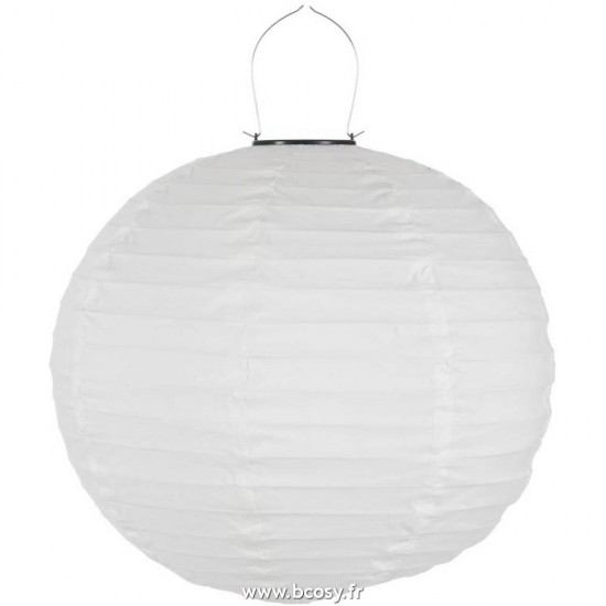 J-Line Jolipa Jline Lampion Led Energie Solaire Blanc Medium 41X41X41Cm