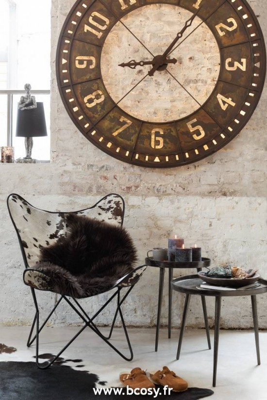 J-Line Sedia Lounge Pelle/Metallo Bianco/Nero