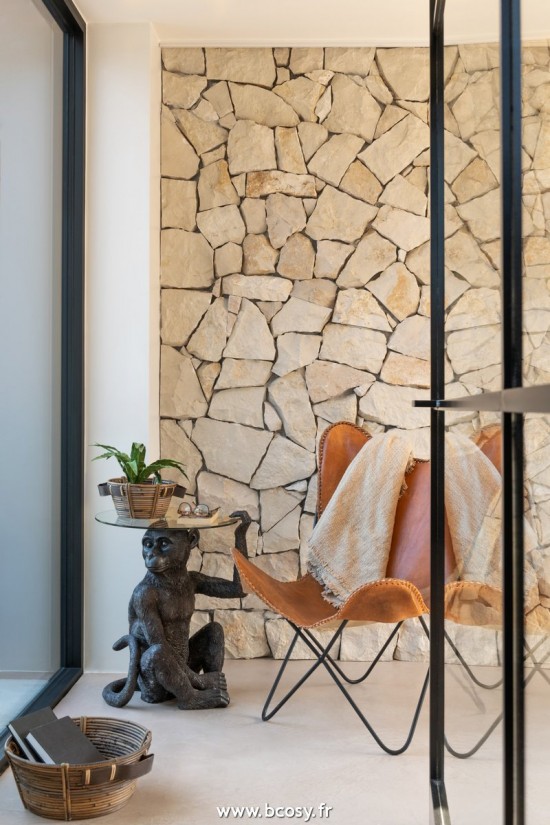 J-Line Sedia Lounge Pelle/Metallo Cognac 