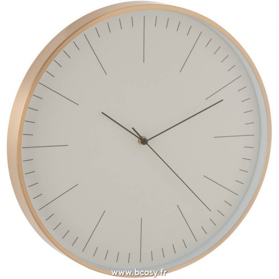 J-Line pendules horloges Jolipa Jline Horloge Gerbert Aluminium Or