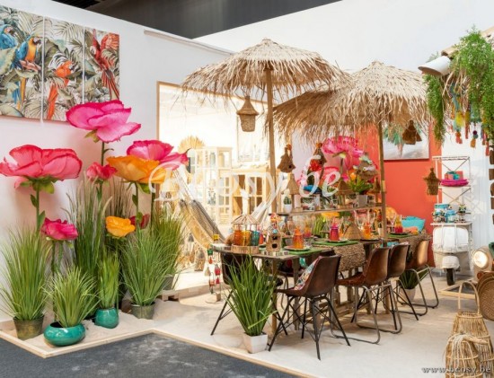 Jolipa Jline Parasol Paille Naturel Large