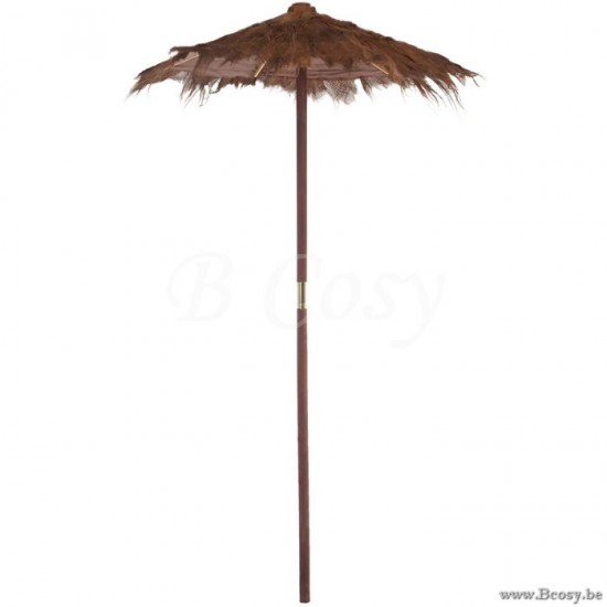 J Line Parasol Feuilles De Cocotier Marron Small Jline 71138 by Jolipa 71138
