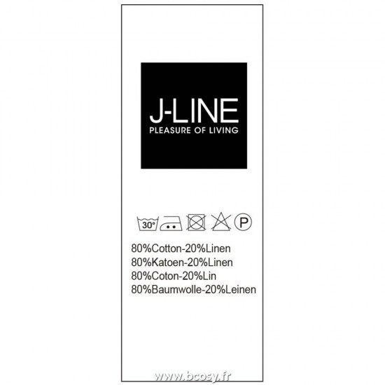 J-Line Plaid Délavé Lin Gris Clair 150X200Cm Jolipa Jline Plaid Delave Lin Gris Clair