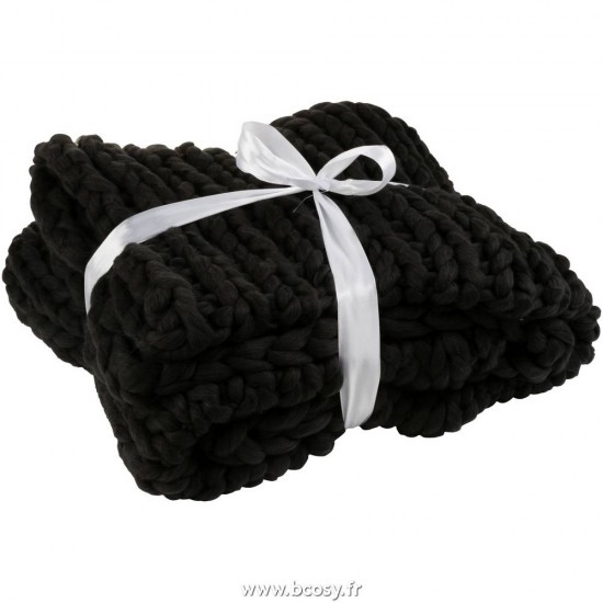 J-Line Jolipa Jline Plaid Tricote Acrylique Noir