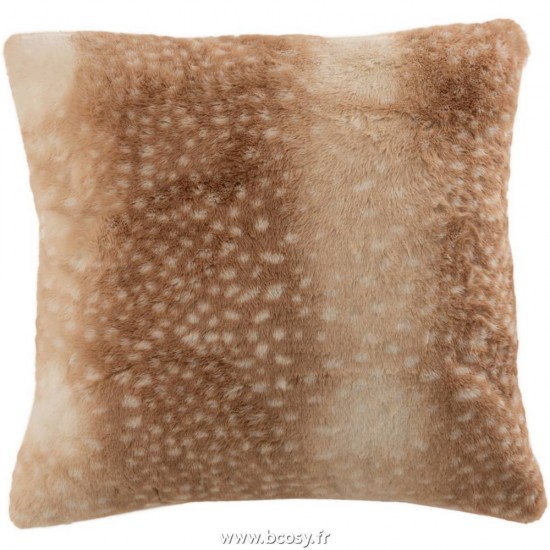J-Line coussins Jolipa Jline Coussin Bambi Polyester Marron Beige
