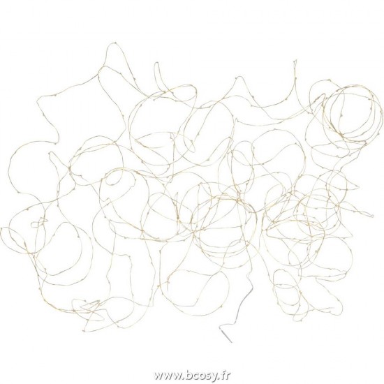 J Line Guirlande Luminaire Fil 30M Or 300 Led Blanc Chaud Jline 75962 by Jolipa 75962