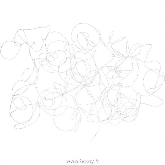 J Line Guirlande Luminaire Fil Argent 300 Led Blanc Chaud JLine 75965 by Jolipa 75965.