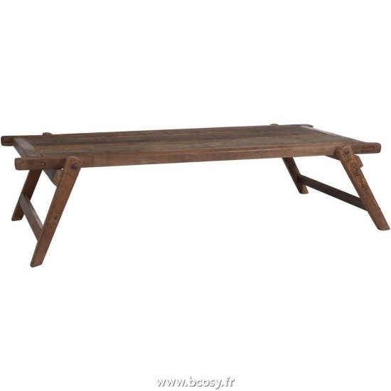 J Line Table Lit Militaire Bois Naturel Jline 77936 by Jolipa 77936