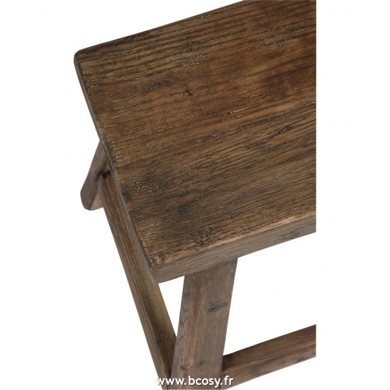 Jolipa Jline Tabouret Rectangulaire Bois Marron