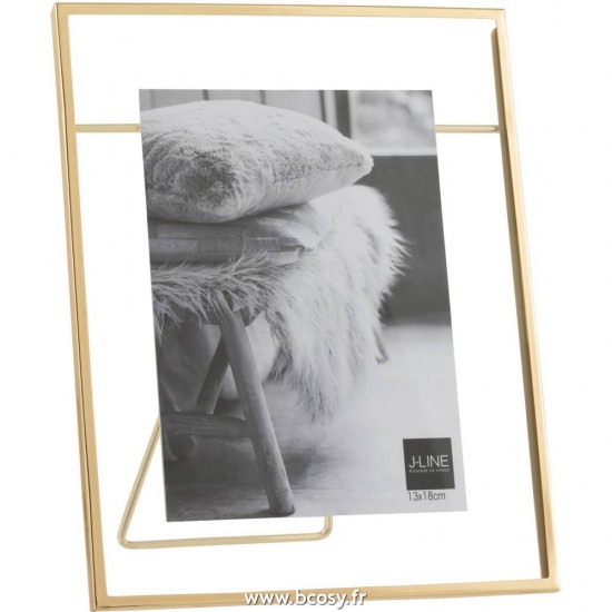 J-Line cadre cadres photo Jolipa Jline Cadre Photo 13X18 Transparent Metal Or Large