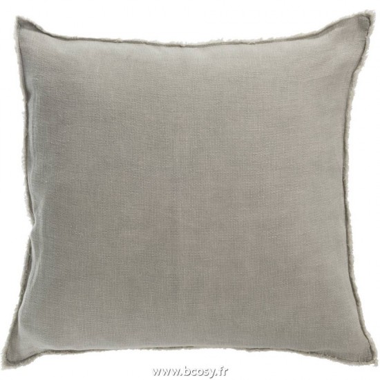 J-Line coussins Jolipa Jline Coussin Delave Lin Vert