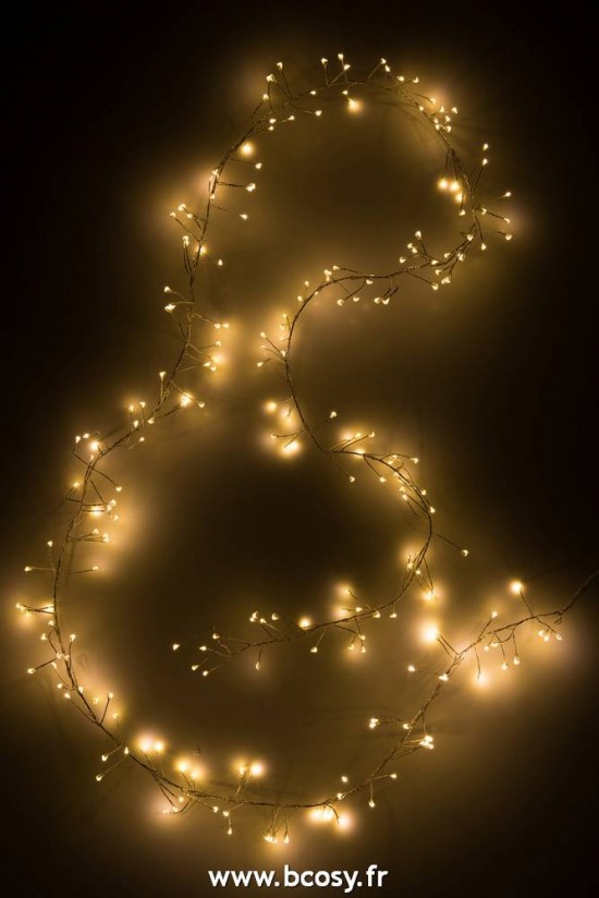 J-Line guirlandes suspendues Jolipa Jline Guirlande Lumineuse Ramification 2 Metres Blanc Chaud