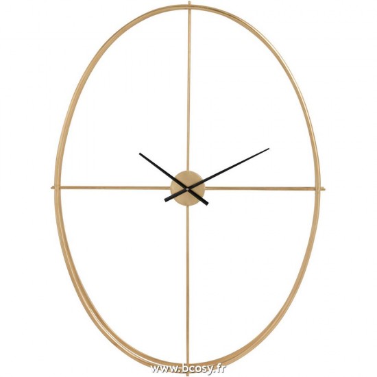 J Line Horloge Ovale Metal Or Large Jline 85720 by Jolipa 85720