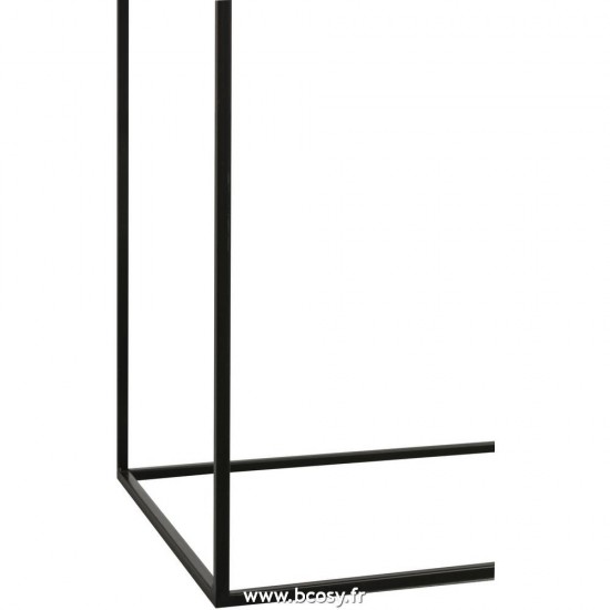 Jolipa Jline Console Rectangulaire 2 Planches Metal Noir