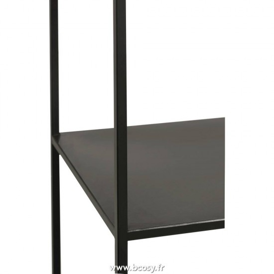 J-Line armoires etageres rayons ouvertes Jolipa Jline Etagere 6 Niveaux Metal Noir