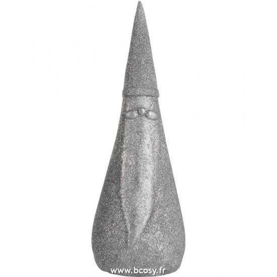 J-Line peres noël Jolipa Jline Pere Noel Resine Argent Large