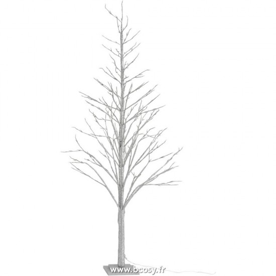 J Line Arbre Nu+Leds+Adaptateur Paillettes Argent Large Jline 87558 by Jolipa 87558