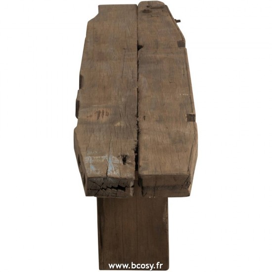 J-Line bancs en bois Jolipa Jline Banc Brut Recycle Bois Marron