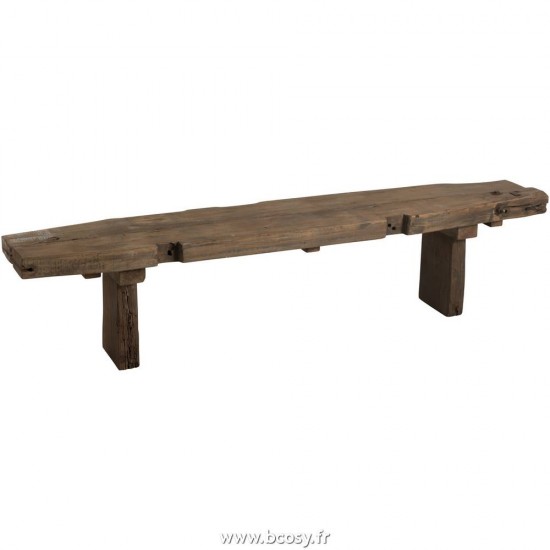 J Line Banc Brut Recycle Bois Marron Jline 88997 by Jolipa 88997