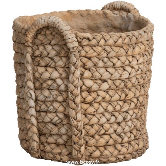 J-Line cachepots de fleur Jolipa Jline Cachepot Anses Ceramique Naturel Extra Large