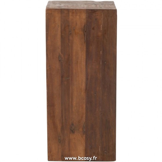 Jolipa Jline Armoire 12 Tiroirs Brut Bois Recycle Marron