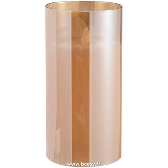 J Line Lampe Led Brillante Verre Or Medium Jline 94489 by Jolipa 94489