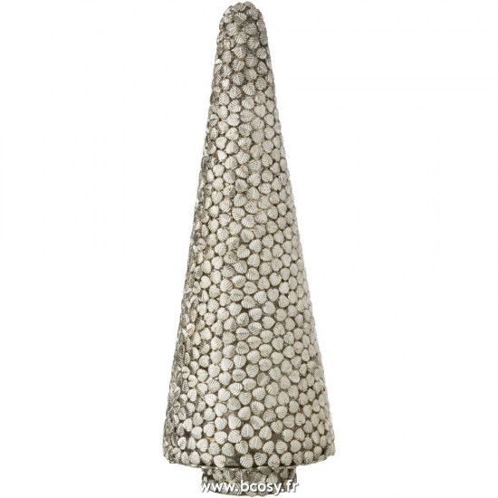 J Line Arbre Feuille Verre Argent 40H Jline 95270 by Jolipa 95270